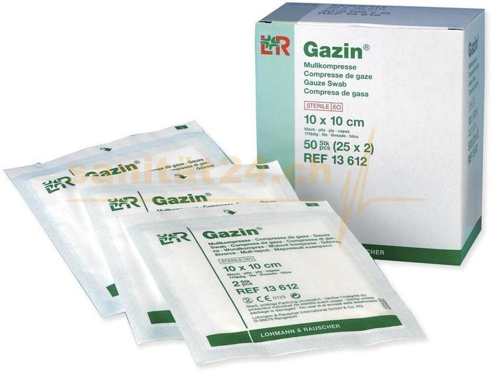 Produktbild Gazin Mullkompressen 10x10cm 12-fach unsteril