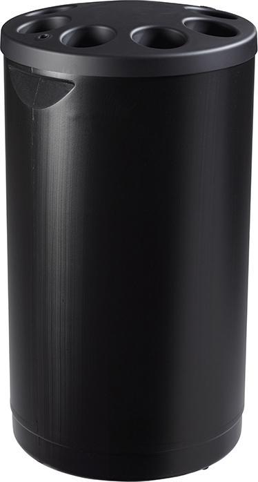 Actual product image Rossignol MULTIGOB Waste Bin Cup Collector 1600 Cups Plastic Black