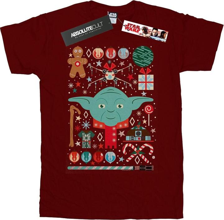 Star Wars Yoda Christmas TShirt Jungen