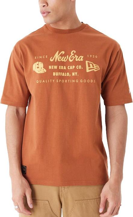 New Era Oversize Shirt - HERITAGE PATCH braun - XL (XL)
