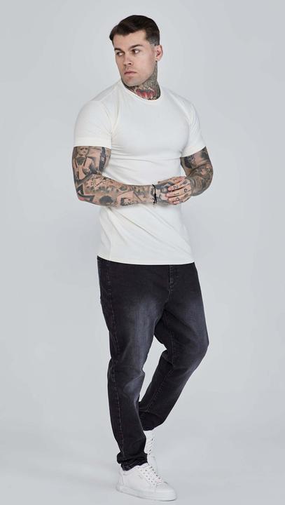 Actual product image Siksilk T-Shirt Roll Sleeve T-Shirt (L)