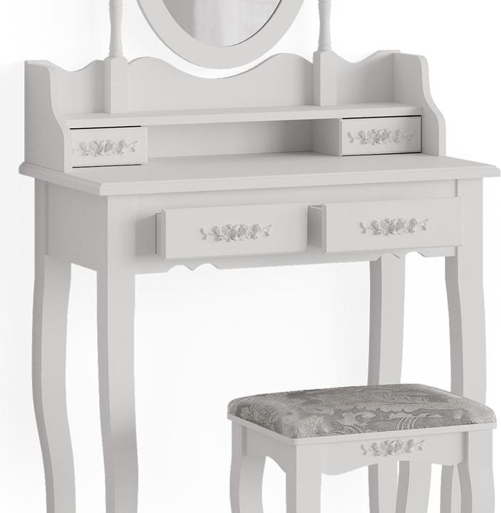 Produktbild Vicco Meghan mit Hocker (75 x 40 x 146.5 cm)