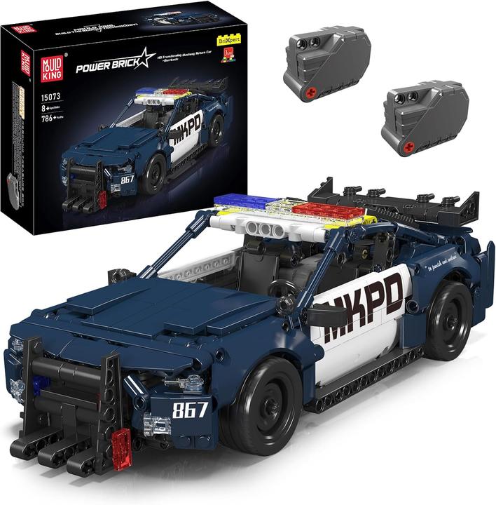 Actual product image Mould King Amerikanisches Polizeiauto Pullback