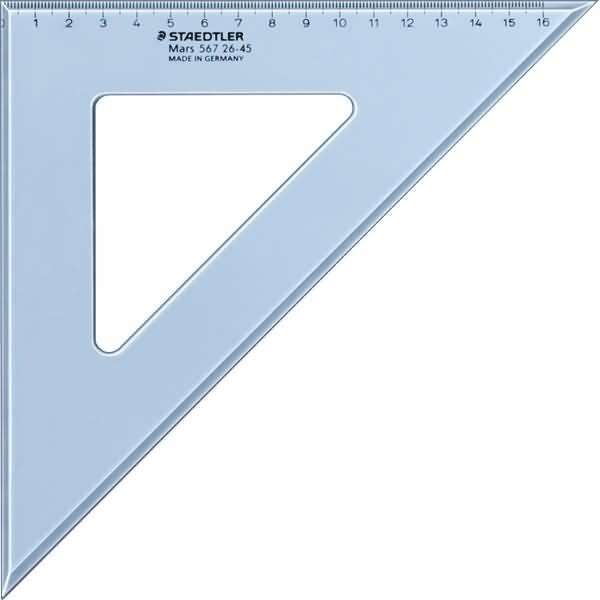 Productafbeelding Staedtler Mars 567 Tekendriehoek, enkelvoudig product, 60°/30°, lengte 21 cm (21 cm)