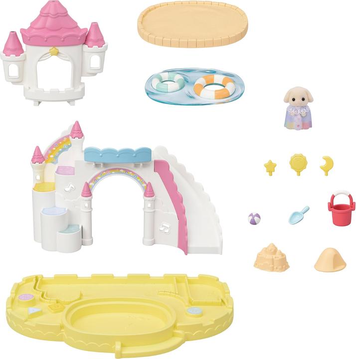Image du produit Sylvanian Families Jardin d'enfants d'aventure Bac à sable et piscine avec personnage