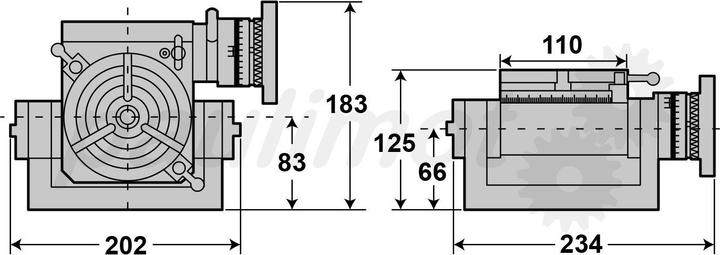 Produktbild Paulimot Rundtisch Ø 110 mm schwenkbar horizontal / vertikal