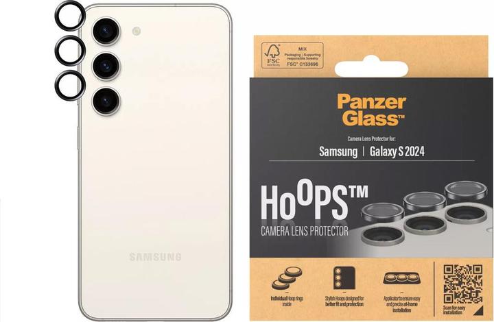 Produktbild PanzerGlass Hoops Camera Lens Protector (3 Stück, Samsung Galaxy S24+, Samsung Galaxy S23+)