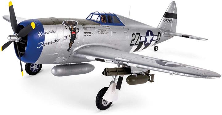 Actual product image E-Flite FLIEGER P-47 RAZORBA. 1200mm EP BNP BNF BASIC (Warbird)