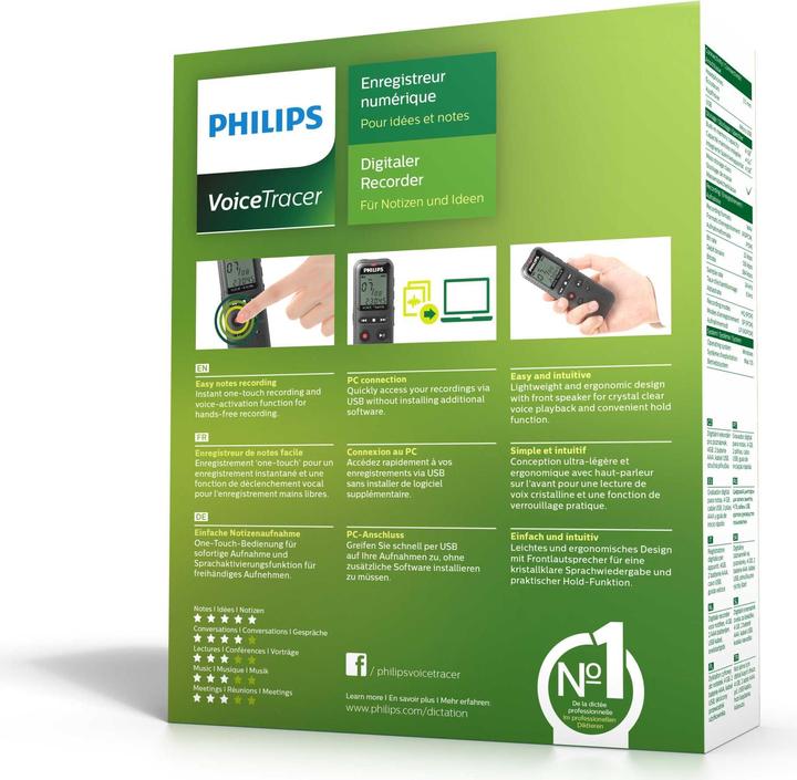 Image du produit Philips DVT1150 Voice Tracer (4 Go)