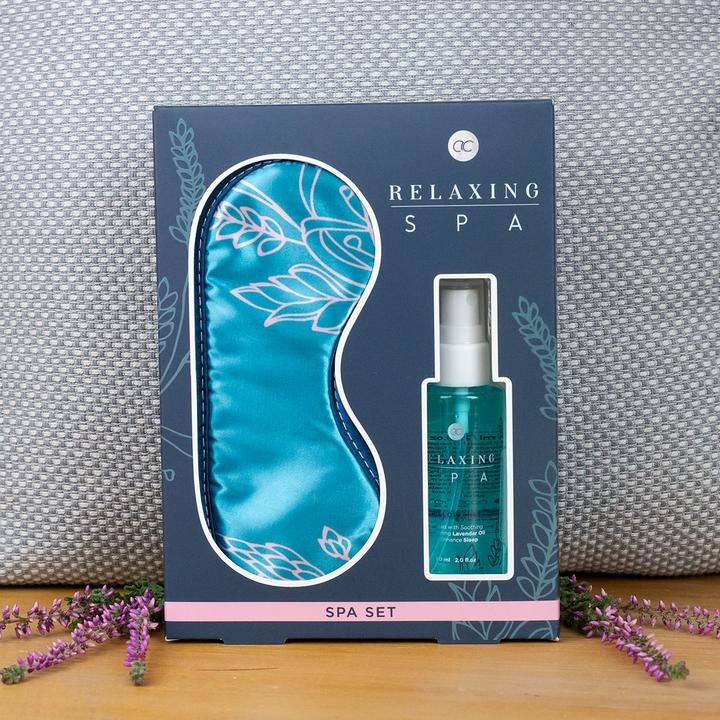 Immagine prodotto Accentra Set benessere RELAXING SPA in confezione regalo, comprensivo di spray per cuscini da 60 ml (Set per la cura dei capelli)
