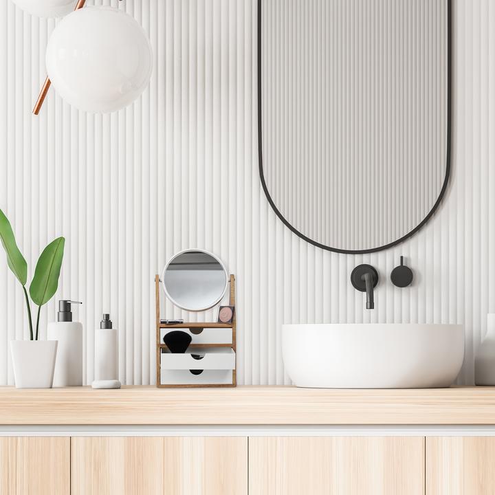 Image du produit Relaxdays Organiseur pour maquillage, 3 tiroir