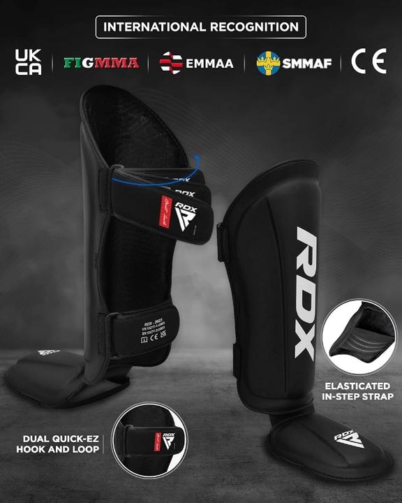 Actual product image Rdx Shin Instep Molded King Black (L)