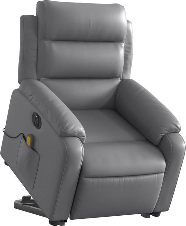 Actual product image VidaXL Massage chair with stand-up aid electric imitation leather