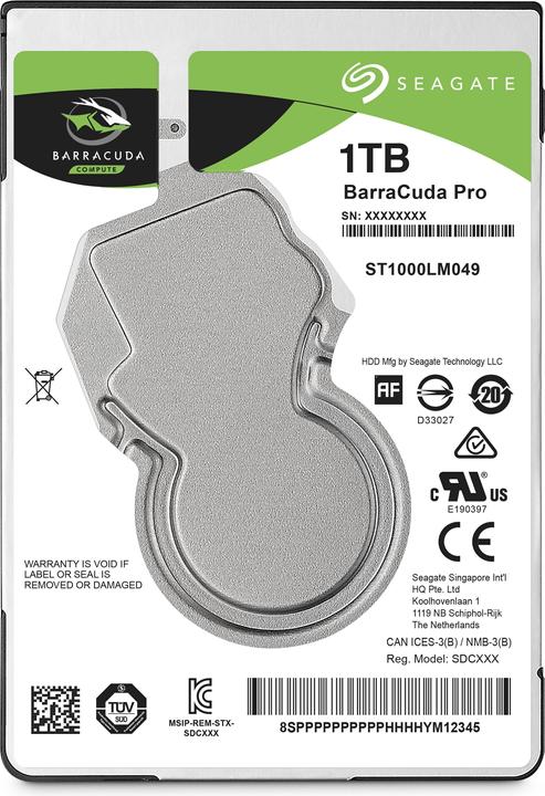 Produktbild Seagate BarraCuda Pro (1 TB, 2.5", SMR)