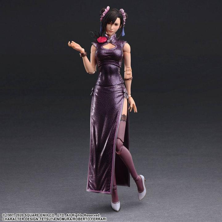Actual product image Square Enix Final Fantasy VII Remake Play Arts Kai action figure Tifa Lockhart Sporty Dress Ver. 25 cm