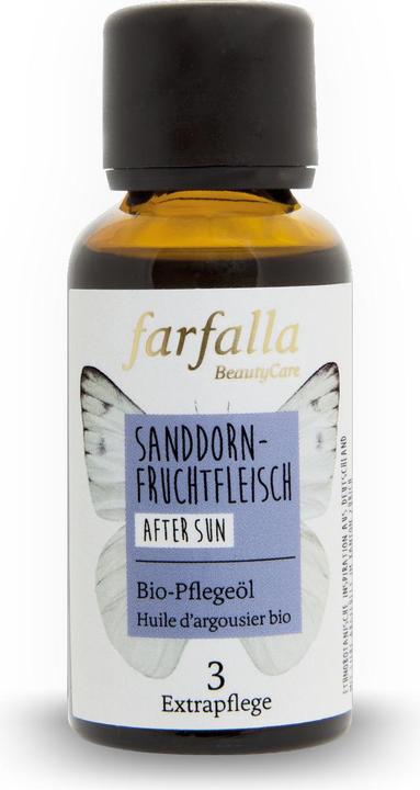 Image du produit Farfalla SANDDORNFRUCHTFLEISCH Huile de soin bio | Après soleil (Huile pour le corps, 30 ml)