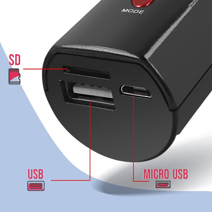 Actual product image Maxlife Bluetooth microphone with speaker Animal MX-100 black