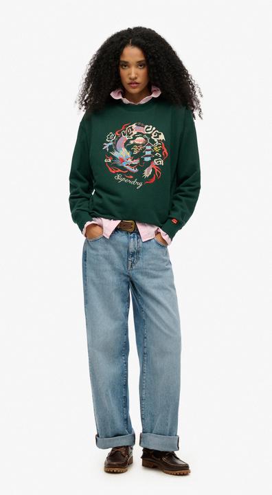 Actual product image Superdry Suika Embroidered Loose Crew (12)