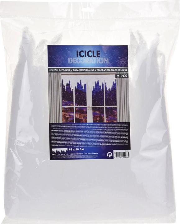 Actual product image Icicle garland round, 98x30cm (2 -part)