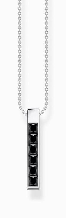Immagine prodotto Thomas Sabo Catena pietre nere argento (Argento 925, 40 - 45 cm)