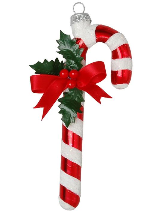 Actual product image Krebs Glas Lauscha Zuckerstange - Weihnachtsbaumschmuck aus Glas (1 -part)