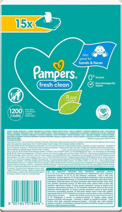 Immagine prodotto Pampers Fresco e pulito (1200 Pezzo/i)