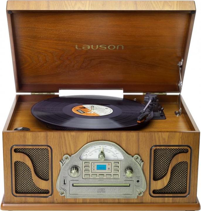 Immagine prodotto Lauson Luson IVX22 Wood CD Player with Digital Recording, MP3, Bluetooth, Vinyl (Automaticamente)