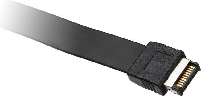 Produktbild InLine Slotblende USB Typ-C zu USB 3.1 Frontpanel Key-A intern (0.30 m, USB 3.1)
