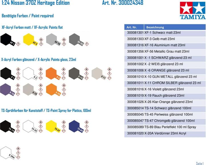 Image du produit Tamiya Nissan 370Z Heritage Edition
