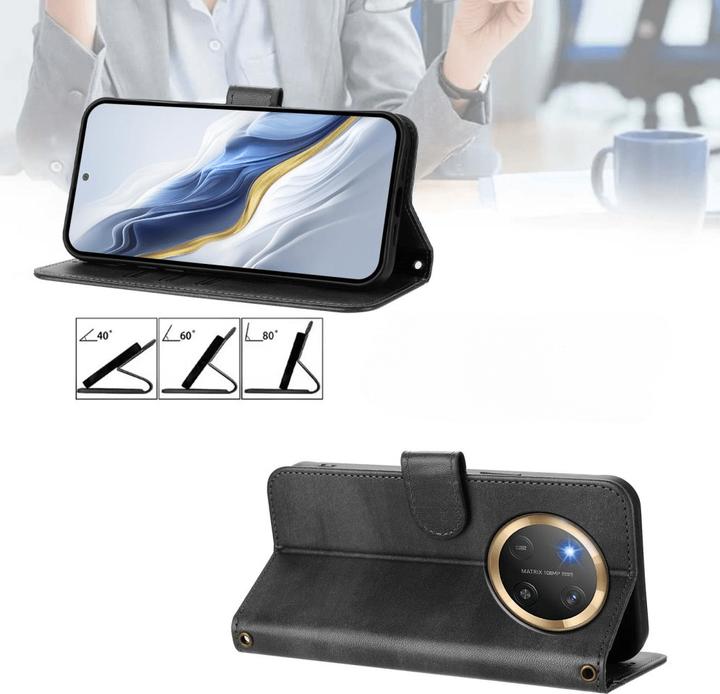 Produktbild Cover-Discount HONOR Magic7 Lite – Wildleder Look Etui im Vintage Design (Honor Magic7 Lite)