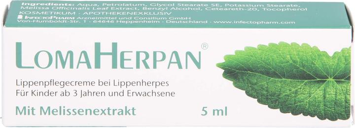 Immagine prodotto Infectopharm Crema Per Labbra Lomaherpan (5 ml)