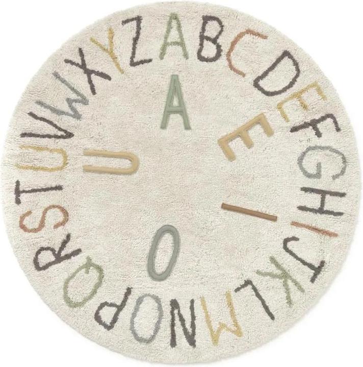 Produktbild Lorena Canals Waschbarer Teppich ABC Color And Letter (Ø 120 cm)