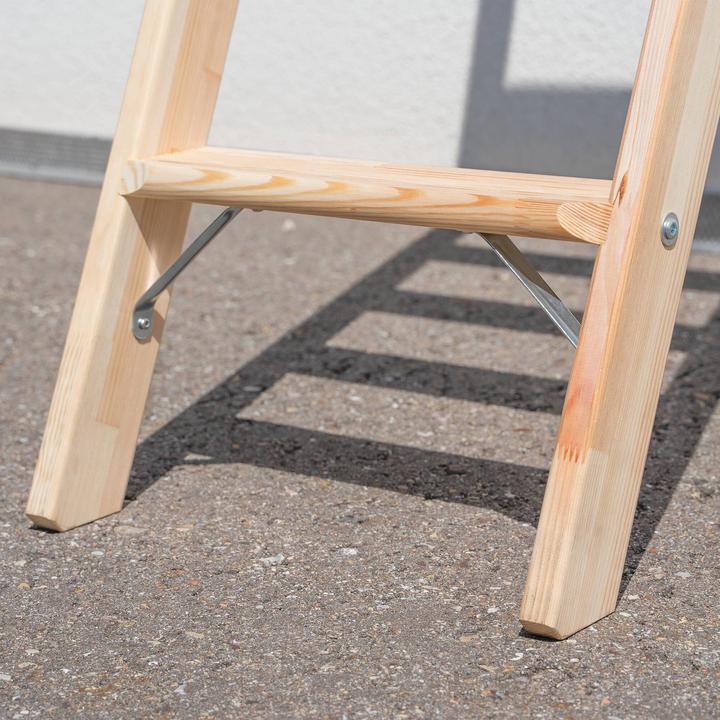 Immagine prodotto Munk Scala a pioli in legno, con gradini, 8 gradini. (Scala singola, 219 cm)