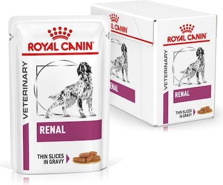 Produktbild Royal Canin Renal Scheiben in Sosse - Nassfutter für Hunde mit Niereninsuffizienz - 12 x 100g (Adult, 1 Stk., 1200 g)