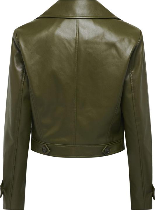 Actual product image Only Fly-Away collar jacket Faux leather jacket (L)