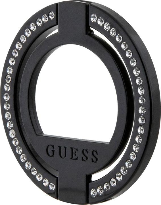Immagine prodotto Guess MagSafe Supporto ad anello GUMRSALDGK czarny/nero Strass (22, 23, 24, 25)