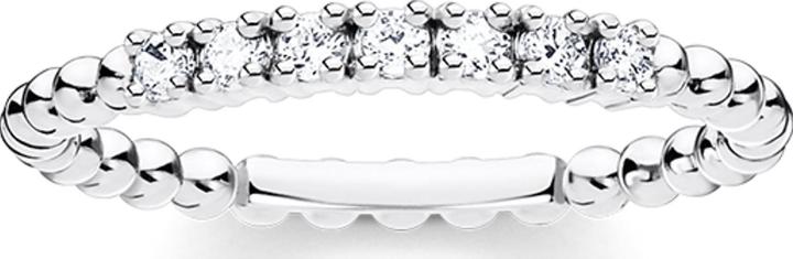 Immagine prodotto Thomas Sabo Palle dell'anello con pietre bianche argento (52, 925 Argento)