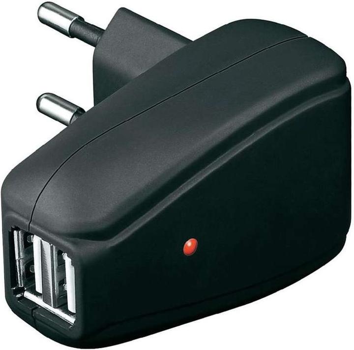 Produktbild Goobay USB Lade-Adapter 230V -> 2xUSB (2A)