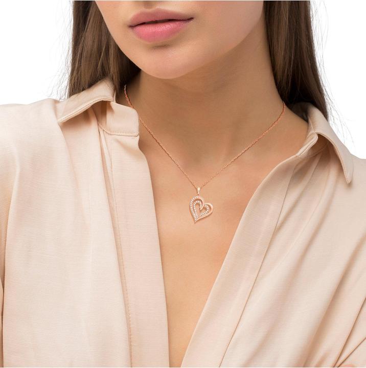 Immagine prodotto Amor Collana a cuore con 45 cm di lunghezza (Argento)