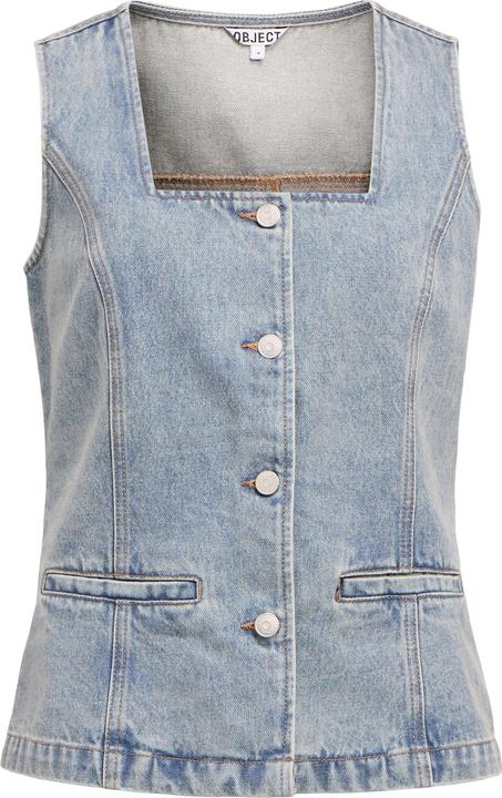 Object Karreeausschnitt Jeansweste