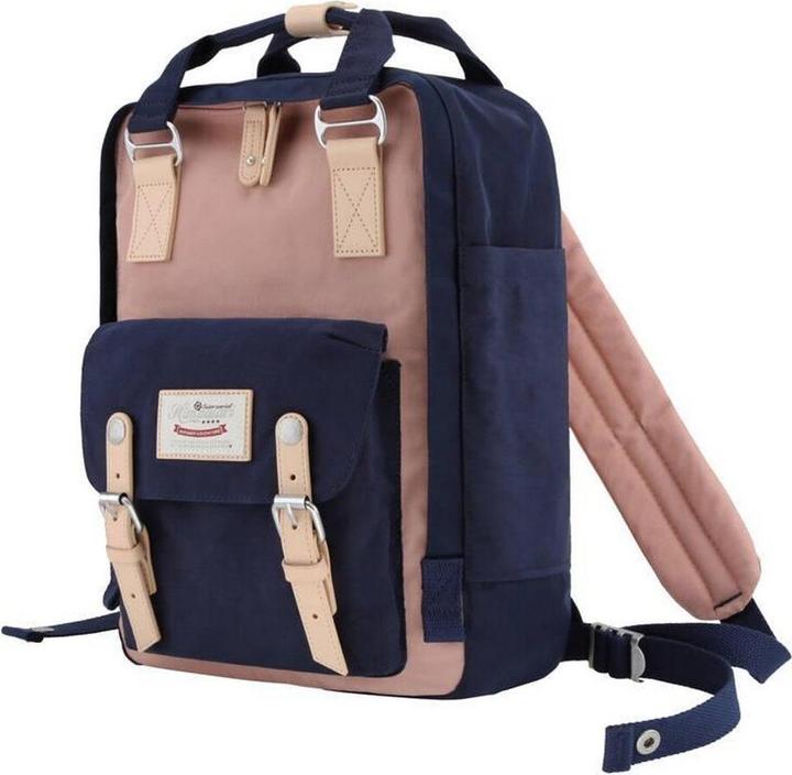 Immagine prodotto Himawari Zaino 188L 14" per laptop (blu navy e rosa) (16 l)