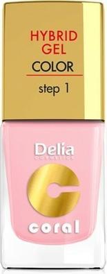Delia Cosmetics Cosmetics Coral Hybrid Gel Nail Polish No. 04 Pastel Pink 11ml
