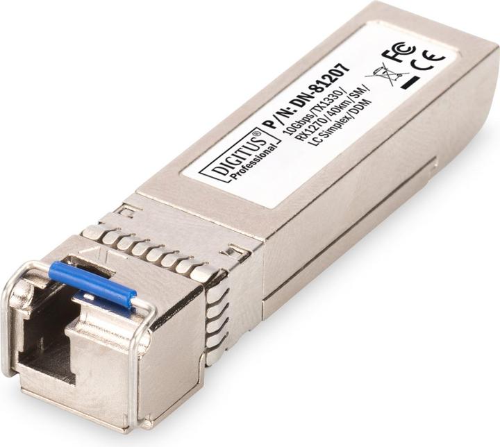 Produktbild Digitus SFP+ 10 Gbps Bi-direktional Modul Singlemode 40km Tx1330/Rx1270
