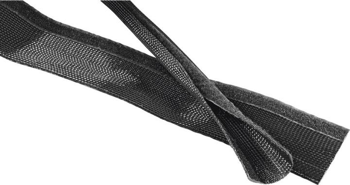 Image du produit Hama Tuyau de câble en tissu flexible, universel, 20 - 40 mm, 1,8 m, noir (Gaines pour câbles, 180 cm)