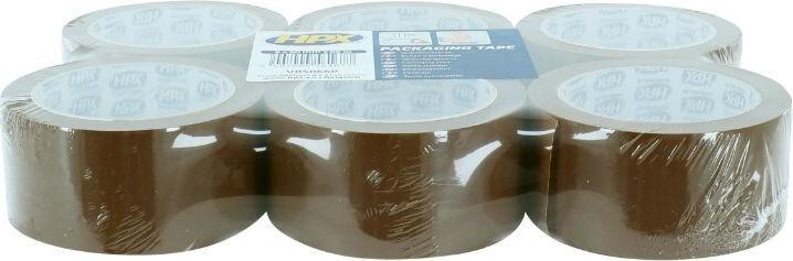 Image du produit HPX Packaging tape flatpack 6 rolls - brown 50mm x 66m (50 mm)