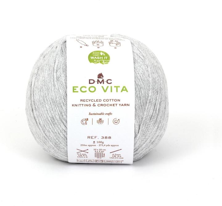 Produktbild DMC Wolle Eco Vita 100 g, Hellgrau (250 m)