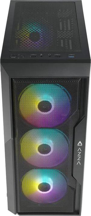 Image du produit Azza Boitier Moyen Tour ATX Fighter RGB avec panneau vitré (Noir) (mATX, ITX, ATX)