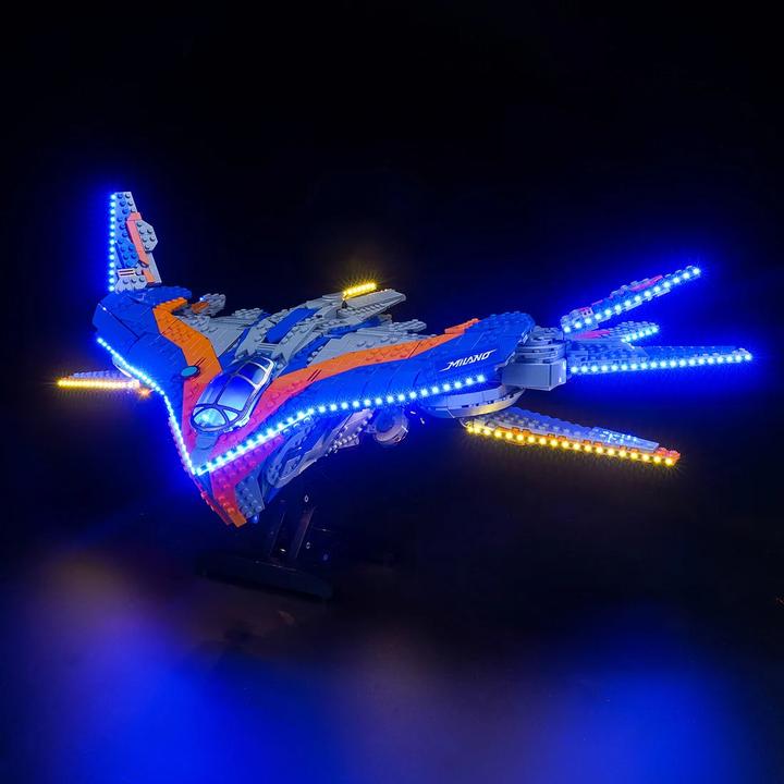 Produktbild BrickBling LED Licht Set für LEGO Guardians of the Galaxy: Die Milano (76286) inkl. Fernbedienung
