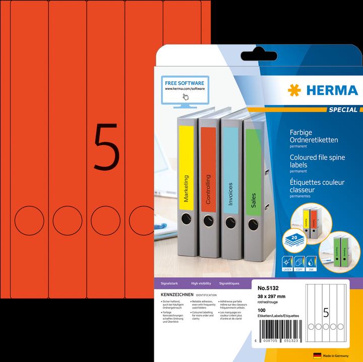Produktbild HERMA Ordneretiketten A4