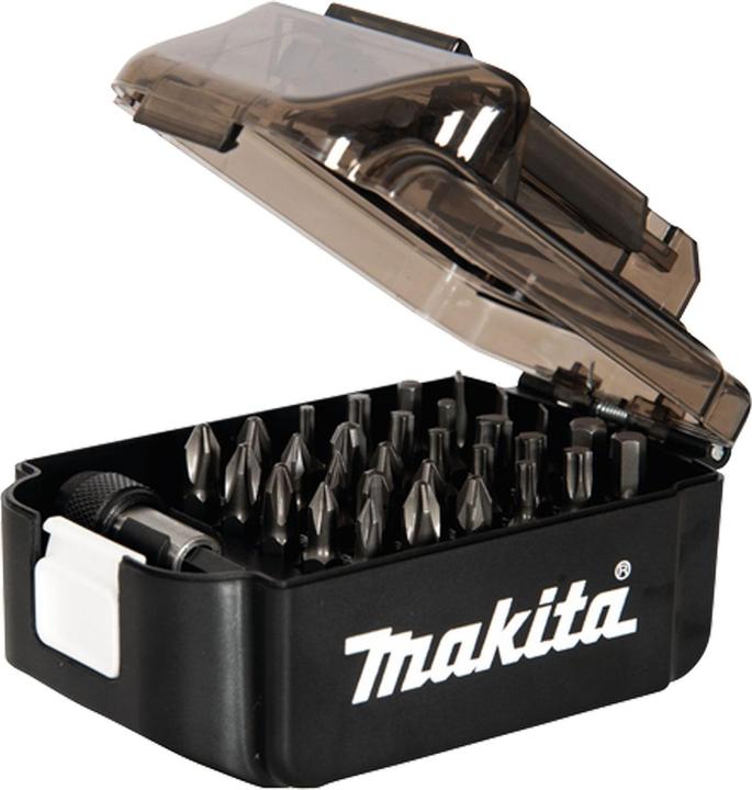 Makita Bit gezet (T10, T15, T40, H3, H4, PH0, PH, PH1, PH2, PH3, PZ0, PZ1, PZ2, PZ3, T20, T25, T27, T30, H5, H6, SL 0,6 x 4,5, SL 0,8 x 5,5, SL 1,2 x 6,5)